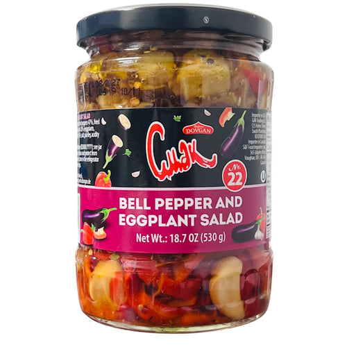 BELL PEPPER&EGGPLANT SALAD 12/530GR CMAK DOVGAN BULGARIA NUS33080530