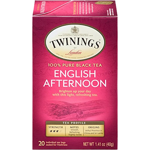 TEA TWININGS BLACK ENGLISH AFTERNOON 6/(20X2GR) ENGLAND N5330