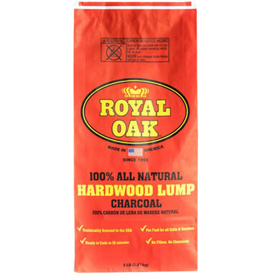 CHARCOAL NATURAL HARDWOOD ROYAL OAK 4/8LB