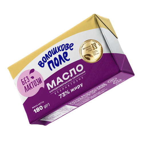 BUTTER SWEET 73% LACTOSE FREE 20/180GR VOLOSHKOVE POLE N0207