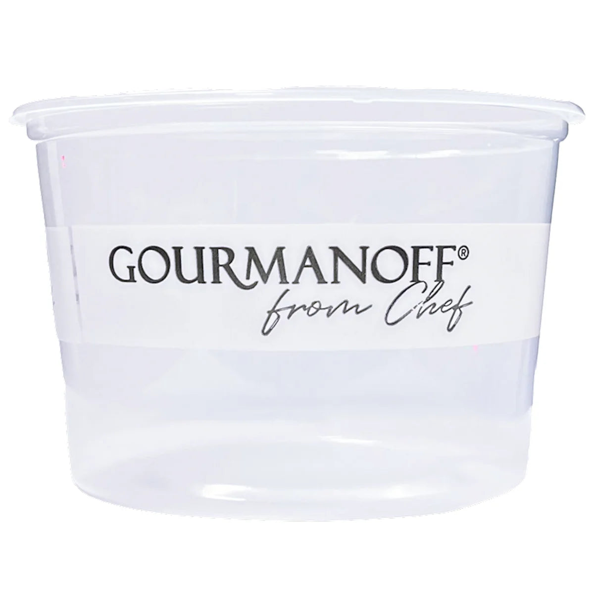 CONTAINER ROUND MEDIUM PLASTIC CLEAR GOURMANOFF 500/16OZ N291315
