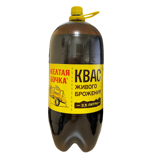 KVAS ZHELTAYA BOCHKA 4/3.5L ZAVOD TREHSOSNENSKIY RUSSIA