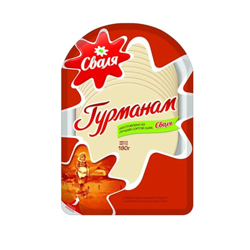 CHEESE GURMANAM SLICED 14/150GR SVALIA  LITHUANIA SV126