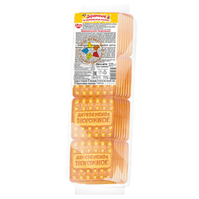 COOKIES SUGAR DEREVENSKOE W/CURD 18/325GR SLADKAYA SLOBODA N23660