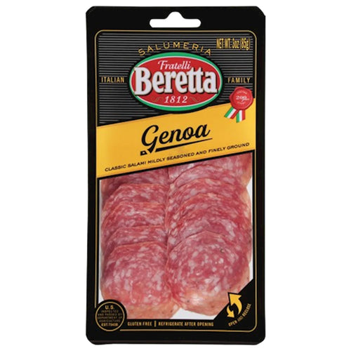 SALAMI GENOA PRE-SLICED 12/85GR FRATELLI BERETTA
N133760/90816