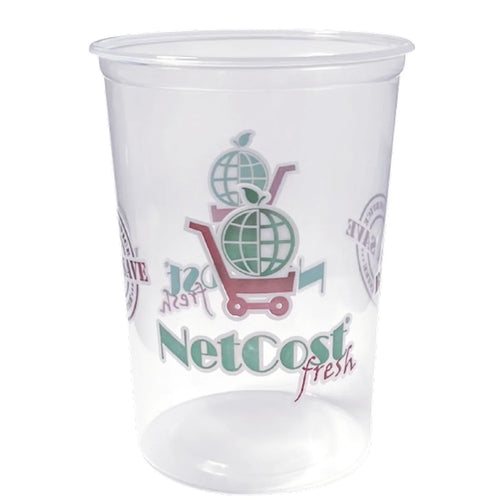 CONTAINER ROUND BIG PLASTIC NETCOST FRESH 500/32OZ N178189