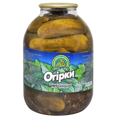 CUCUMBERS CANNED 2/3000GR DARY LANIV