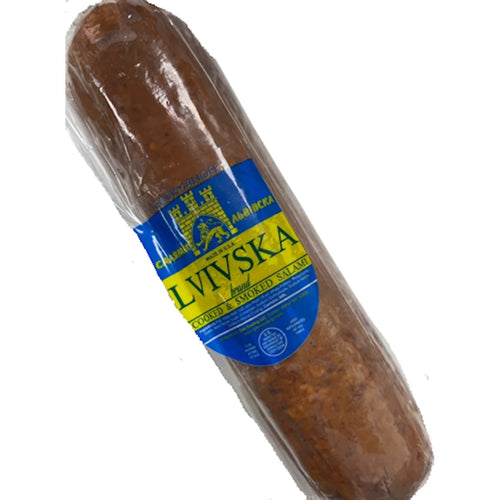 SALAMI LVIVSKA CHUB 1/1 LB GOURMANOFF N92526 209120