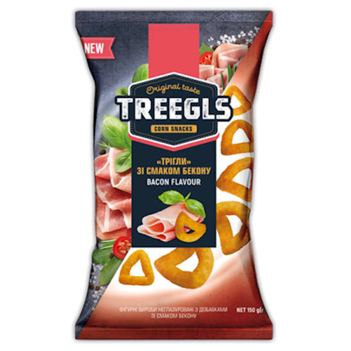 CORN PUFFS TREEGLS W/BACON 14/150GR  ZOLOTE ZERNO N326