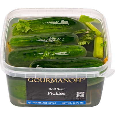 PICKLES HALF SOUR 8/32OZ GOURMANOFF