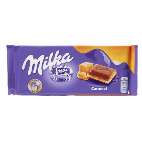 CHOCOLATE BAR MILK W/CARAMEL FILLING 23/100GR MILKA GERMANY N4050568