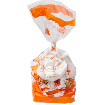 CANDIES PACKED GLAZED W/ORANGE FLAVOR PTASHKA MARMELADKA 6/500GR ZHAKO N3208701
