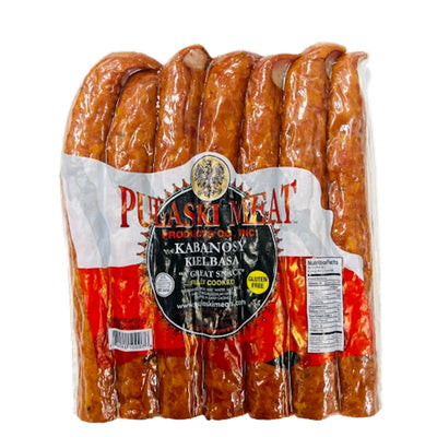 KIELBASA KABANOSY HALVES CHUNK 50/1LB PULASKI N10007