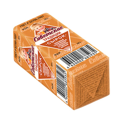 CHEESE BAR W/BOILED CONDENSED MILK 26% GLAZED 10/45GR SOVETSKIE TRADITSII N5933