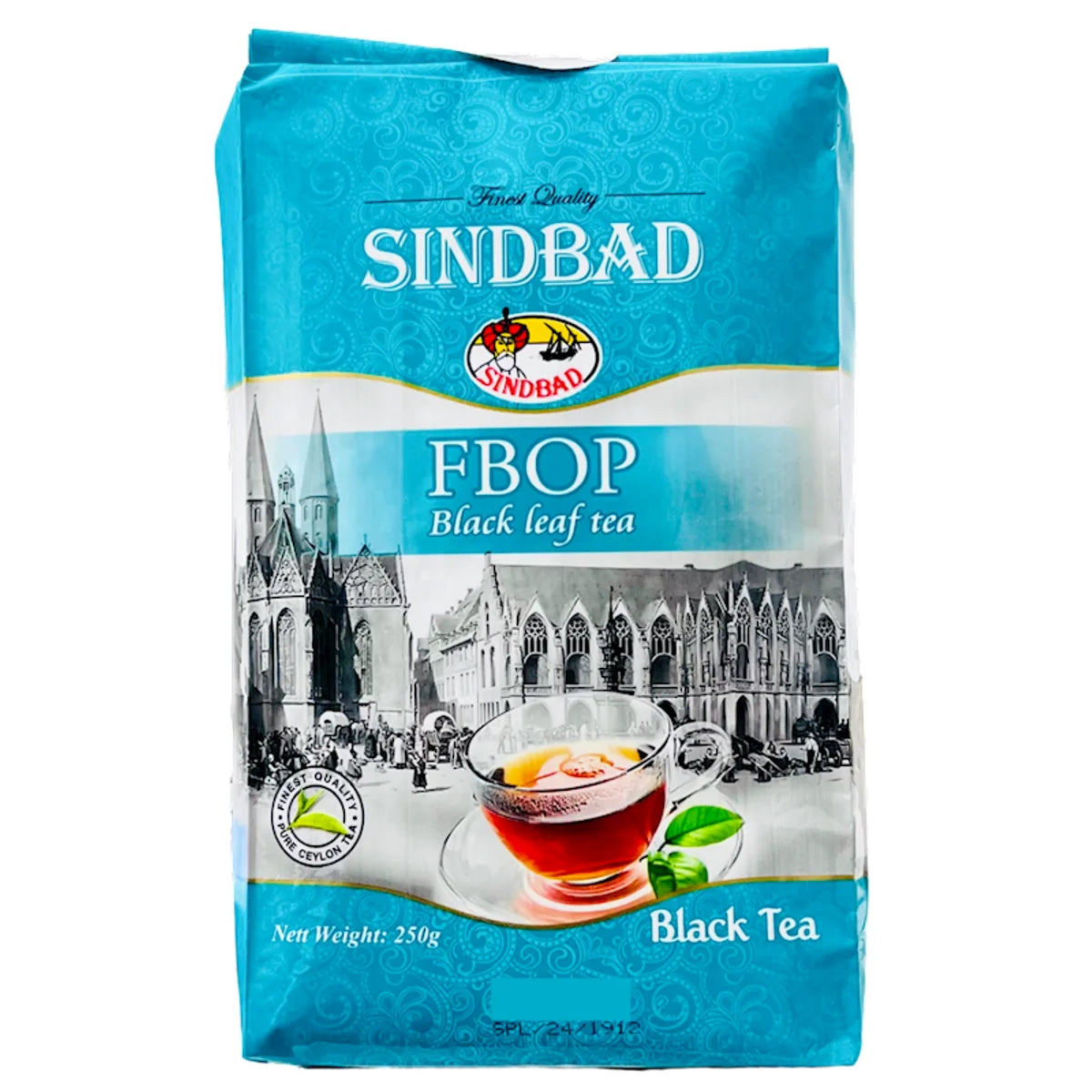 TEA SINDBAD BLACK LEAF FBOP 12/250GR SRI LANKA NTESD16