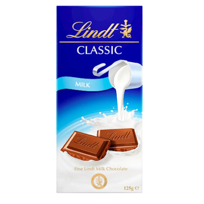 CHOCOLATE BAR MILK CLASSIC RECIPE 12/125GR LINDT N438281(6)