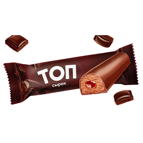 CHEESE BAR GLAZED W/CHOCOLATE TOP 18/40GR SAVUSHKIN PRODUCT N3427