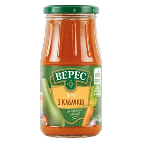 ZUCCHINI SPREAD 12/500GR VERES UKRAINE