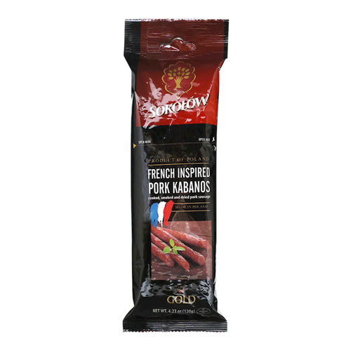 KABANOSY FRENCH SMOKED&DRIED PORK 25/120GR SOKOLOW N5525A 25PCS