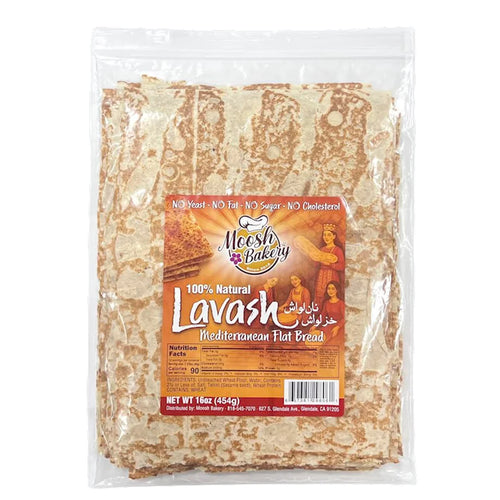 LAVASH MEDITERRANEAN 1/454GR BY PC MOOSH BAKERY