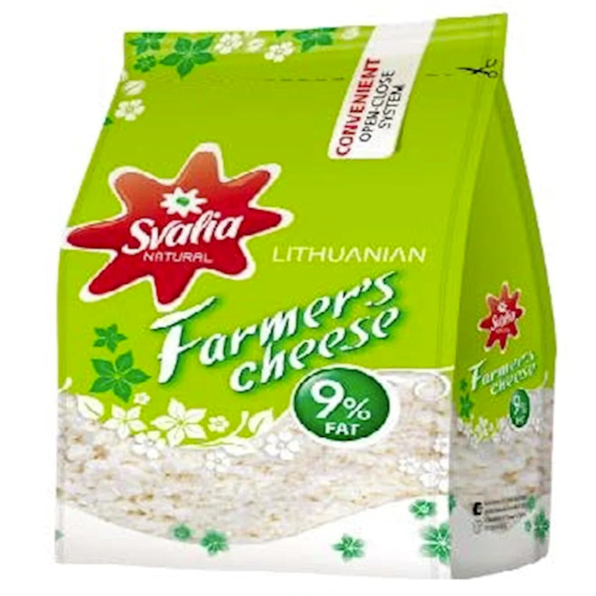 FARMER CHEESE CLASSIC 9% 10/200GR SVALIA  LITHUANIA SV502