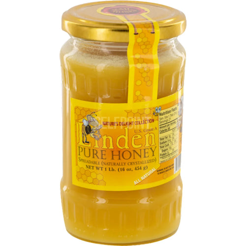 HONEY PURE LINDEN GLASS 12/1LB