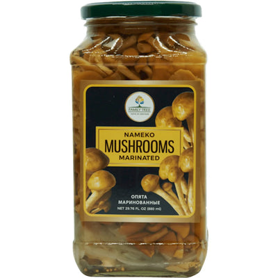 MUSHROOMS NAMEKO MARINATED 12/880ML FAMILY TREE
