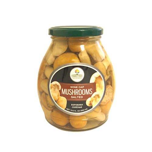 MUSHROOMS STROPHARIA WINE CAP SALTED 12/580GR FAMILY TREE