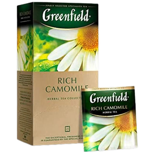 TEA HERBAL RICH CHAMOMILE 10/(25X1.5GR) GREENFIELD 0432-10