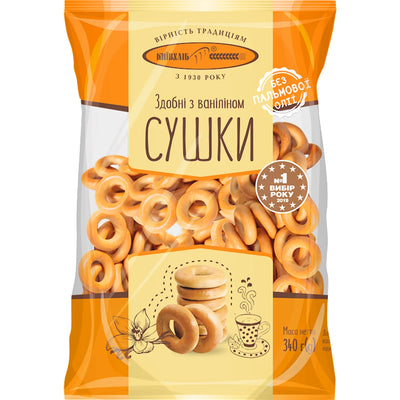 SUSHKA W/VANILLA 10/340GR KYIV HLIB N0890