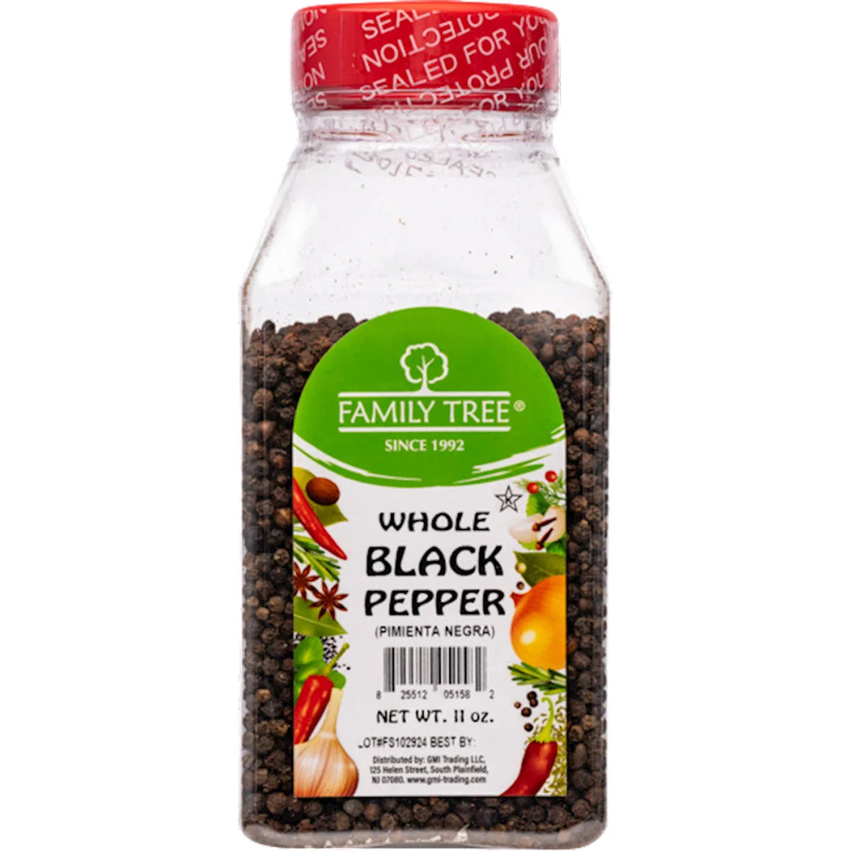 PEPPER BLACK WHOLE 12/11OZ FAMILY TREE