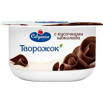 DESSERT STRACHATELLA CHOCOLATE CURD 3.5% 8/120GR SAVUSHKIN PRODUCT N2272/3405