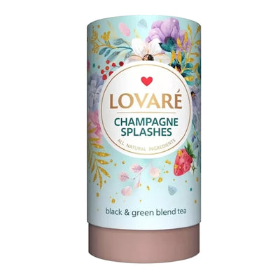 TEA CHAMPAGNE SPLASHES TUBE 10/80GR LOVARE