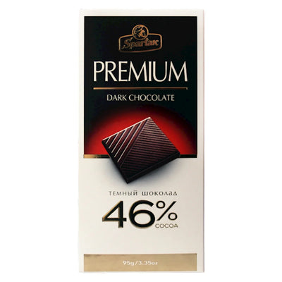 CHOCOLATE BAR DARK 46% PREMIUM 20/95GR SPARTAK N10807