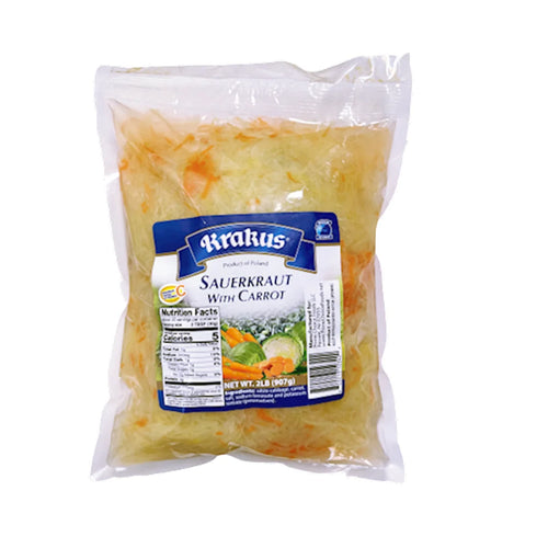 SAUERKRAUT W/CARROT 10/907GR KRAKUS POLAND NKRAK0281