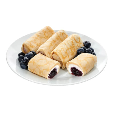 CREPES W/BLUEBERRY&CHEESE FILLING FROZEN 7/2.15KGX27PCS MAMA ADA'S