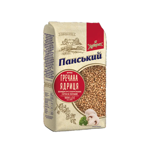 BUCKWHEAT GROATS 10/1000GR HUTOROK PANSKIY UKRAINE N6195