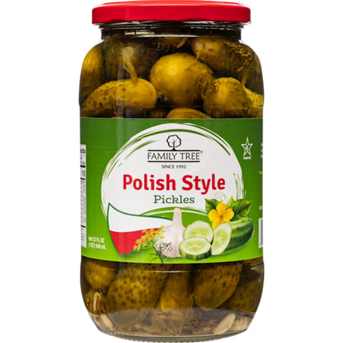 PICKLES POLISH STYLE 12/946ML FAMILY TREE N68