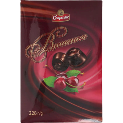 CANDIES BOXED CHOCOLATE CHERRY FLAVOR 8/228GR SPARTAK N10070