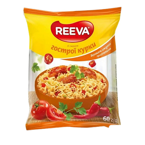 NOODLES INSTANT W/SPICY CHICKEN FLAVOR 60/60GR REEVA