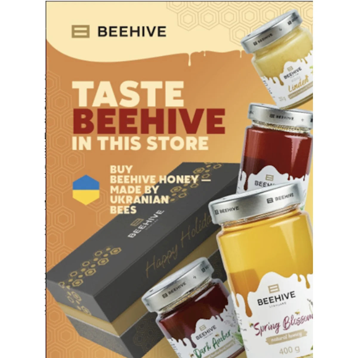 FREE SET OF PROMOTIONAL MATERIAL FOR BEEHIVE (WINDOW DECAL/WALL POSTER )