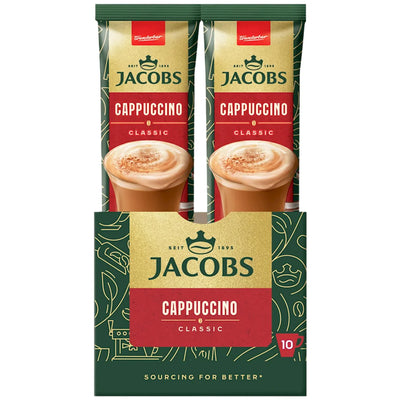 COFFEE STICKS INSTANT JACOBS 3IN1 CAPPUCCINO 10/(10X18.7GR) N291