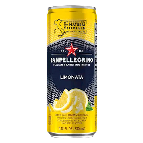 SOFT DRINK LIMONATA CAN 24/330ML S.PELLEGRINO