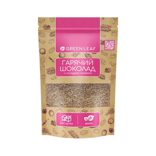 HOT CHOCOLATE W/STEVIA 12/200GR GREEN LEAF UKRAINE