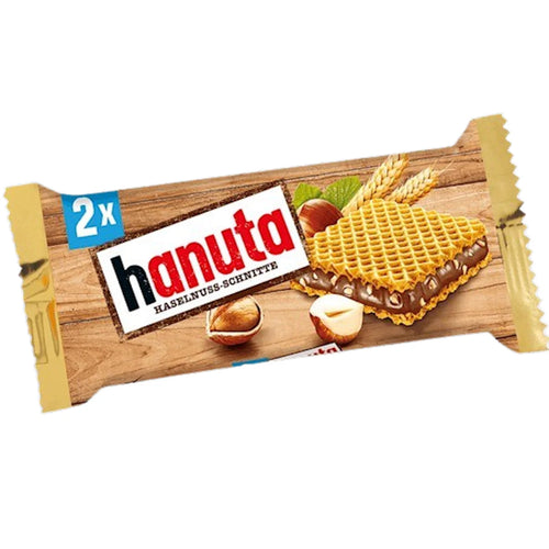 WAFFLES HANUTA W/CHOCOLATE 18/44GR (2*22GR) FERRERO GERMANY