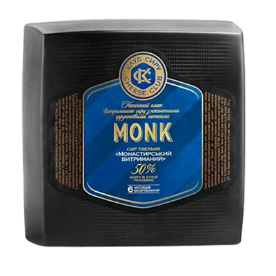 CHEESE MONASTYRSKIY LOAF 1/5.5  LB CHEESE CLUB UKRAINE N42240 N6