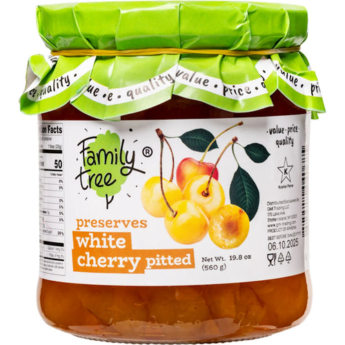 PRESERVES CHERRY WHITE PITTED 12/560GR FAMILY TREE N68