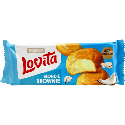 COOKIES BLONDIE BROWNIE W/COCONUT LOVITA 21/152GR ROSHEN N6478