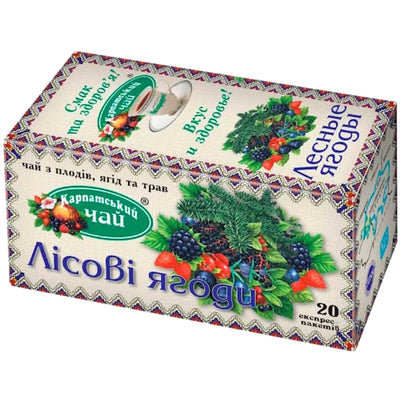TEA FOREST BERRIES 36/(20x2GR) CARPATHIAN TEA  UKRAINE