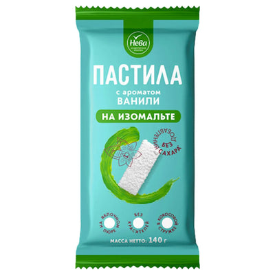 PASTILA VANILLA W/COCONUT FLAKES ON ISOMALT 12/140GR NEVA N132